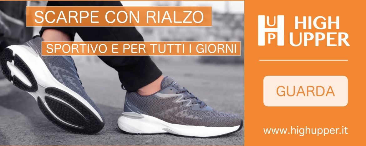 Scarpe rialzate da uomo